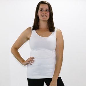 Skinny Tee White Tank Top